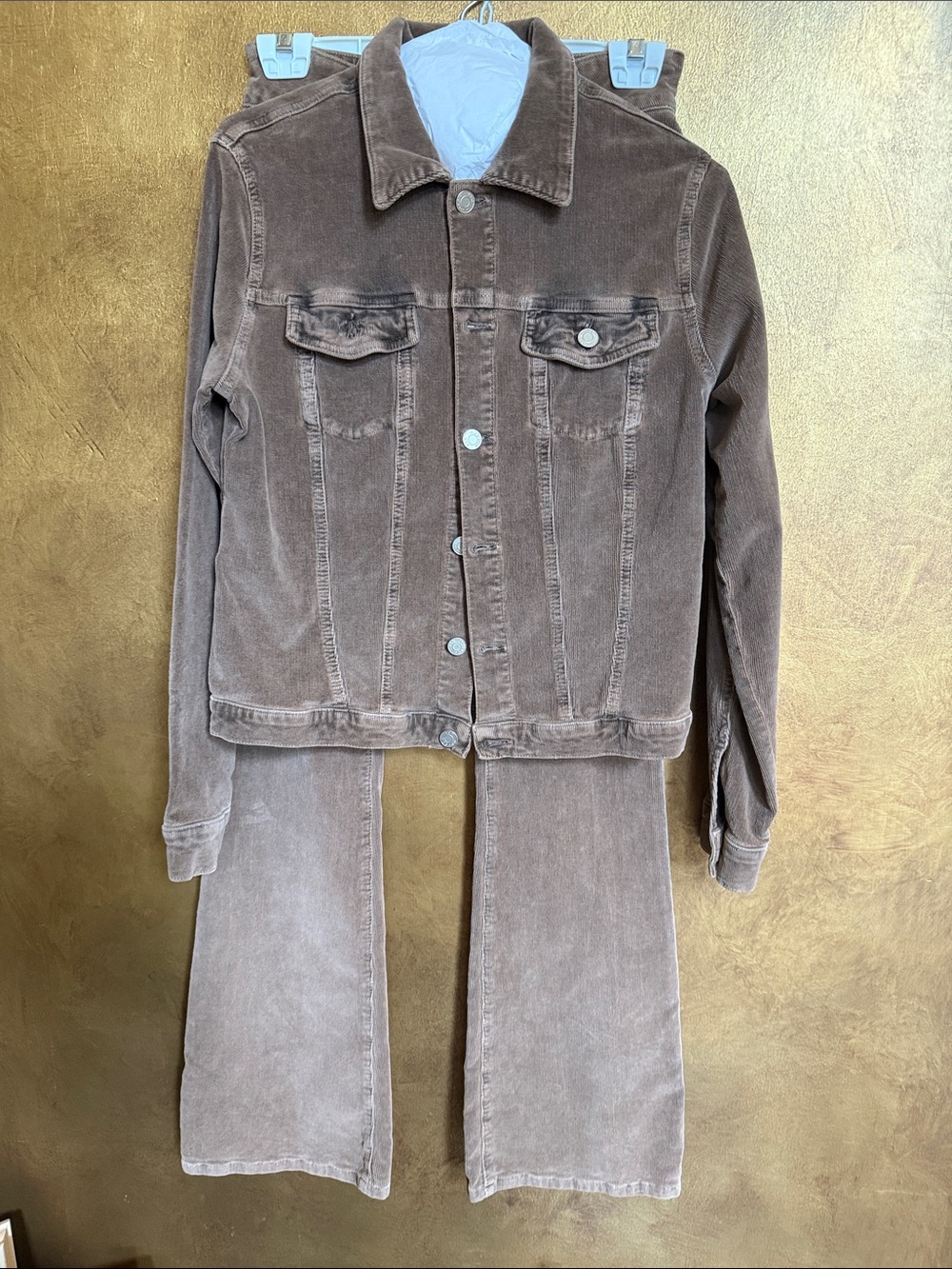 Hudson Jeans Brown Corduroy Jean Jacket